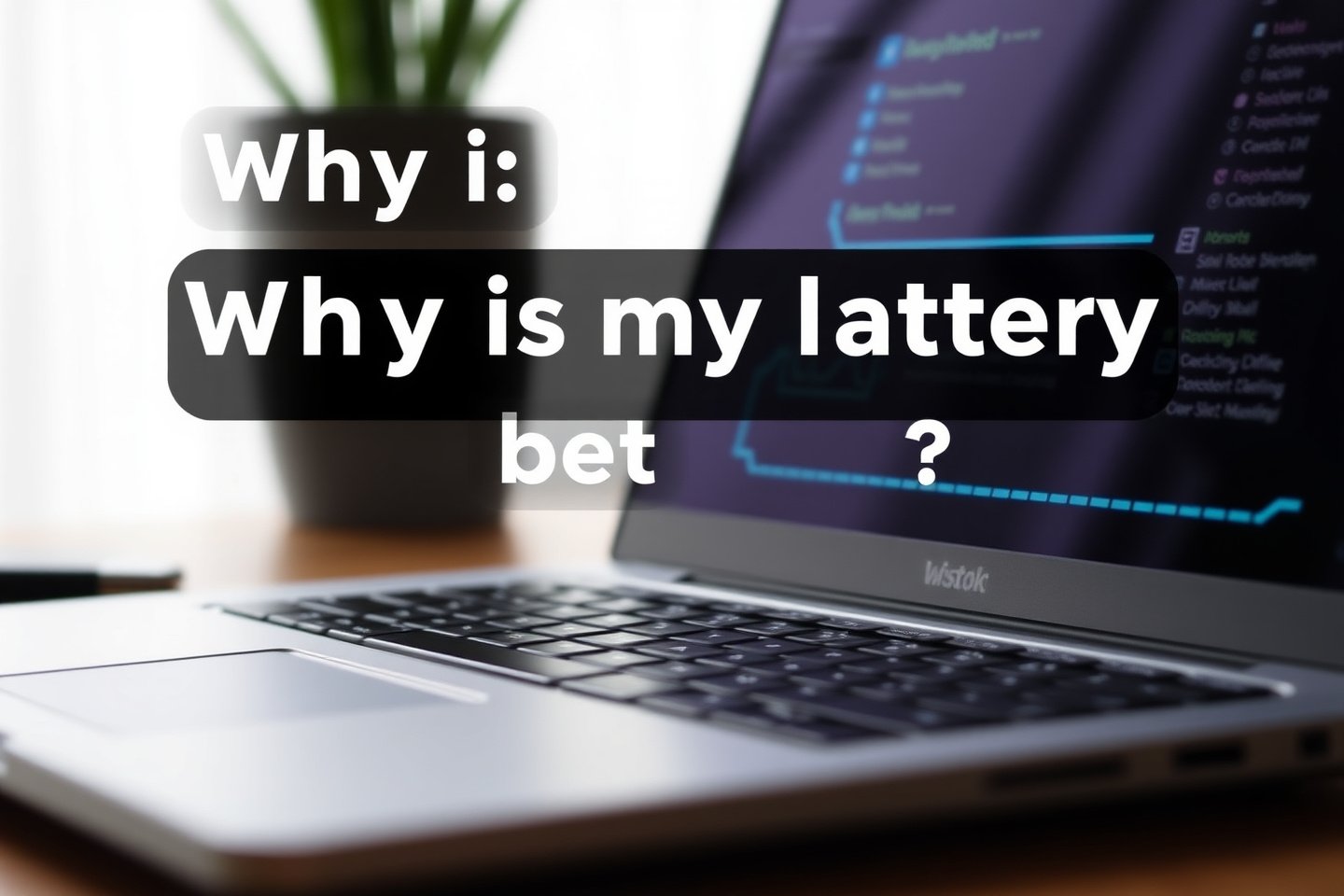 why is my laptop battery draining quickly