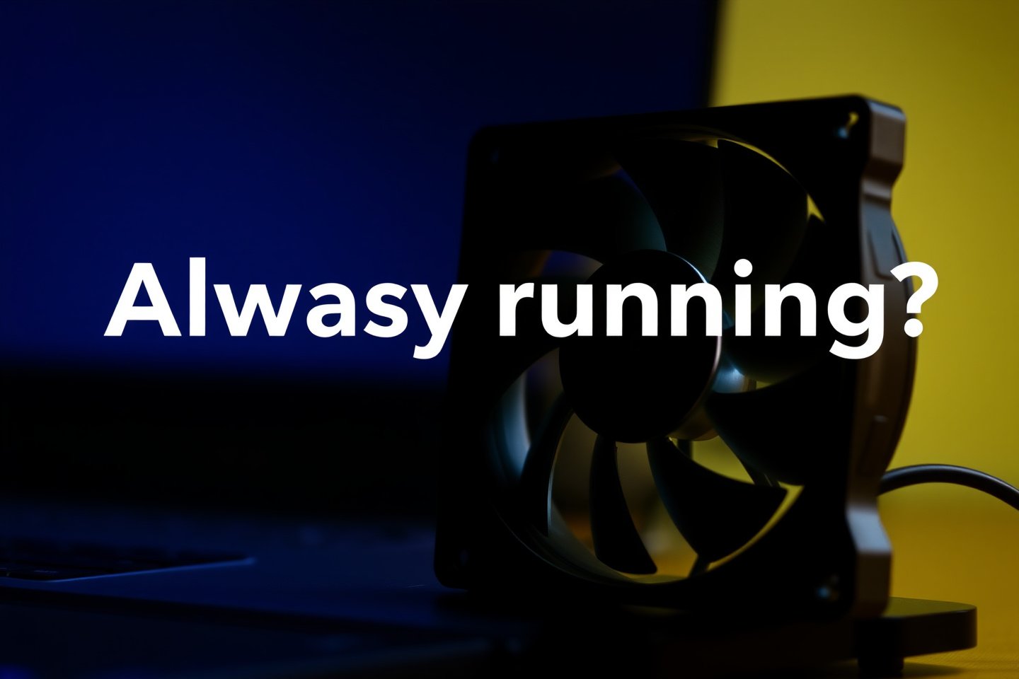 why is my laptop fan always running