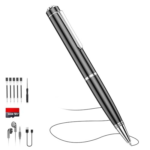 64GB Digital Voice Recorder Voice Activated Recorder with Playback