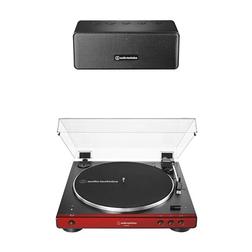 Audio-Technica ATLP60XBTRD P2 Turntable Speaker Pack, Red