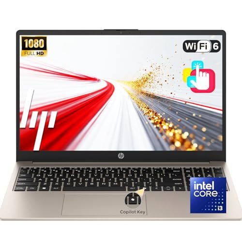 HP Latest 15.6" FHD Touchscreen Laptop | Intel 13th 8 Cores i3 CPU | 2026 Edition