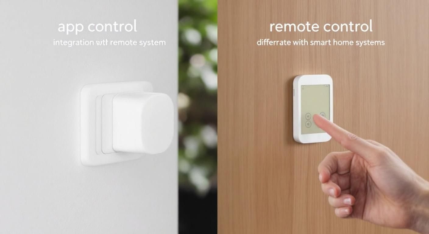 difference between app control and remote control lighting