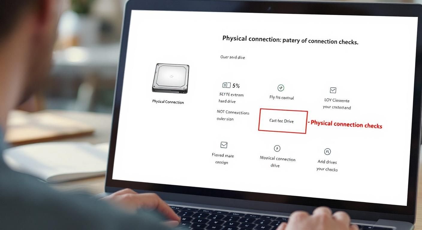 why is my laptop not showing external hard drive