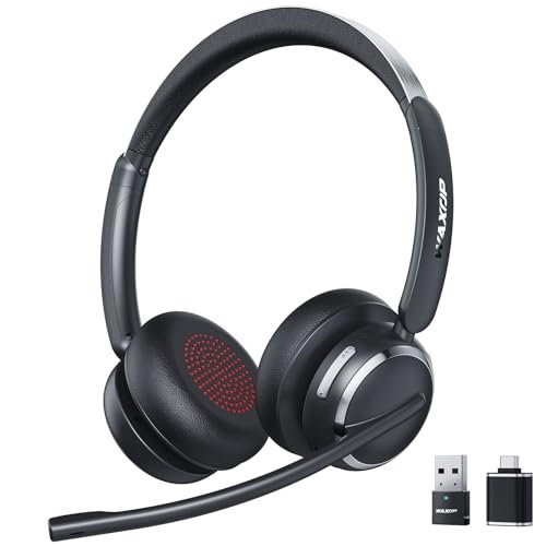 Wireless Headset with Mic for Work