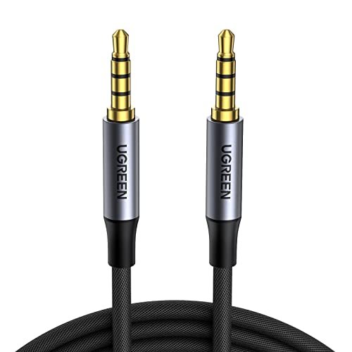 UGREEN 3.5mm Audio Cable Braided 4-Pole TRRS Hi-Fi Stereo Jack Shielded Male to Male AUX Cord