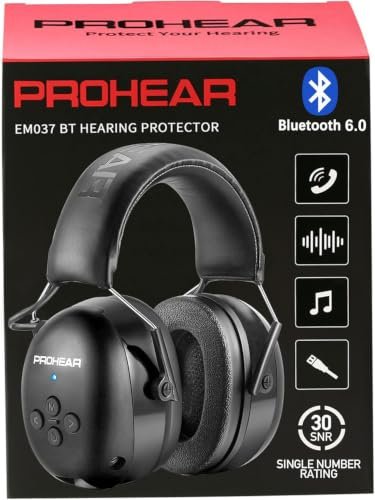 PROHEAR 037 Bluetooth 6.0 Hearing Protection Headphones