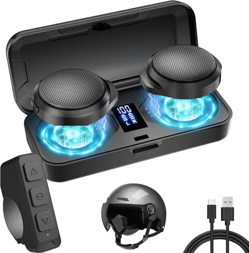 OBEST Motorcycle Bluetooth Headset with Charging Case